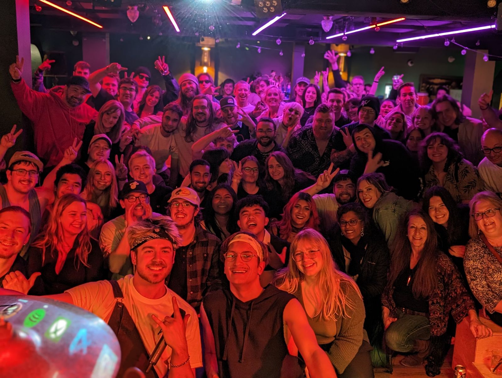 alliance white crowd selfie at his show